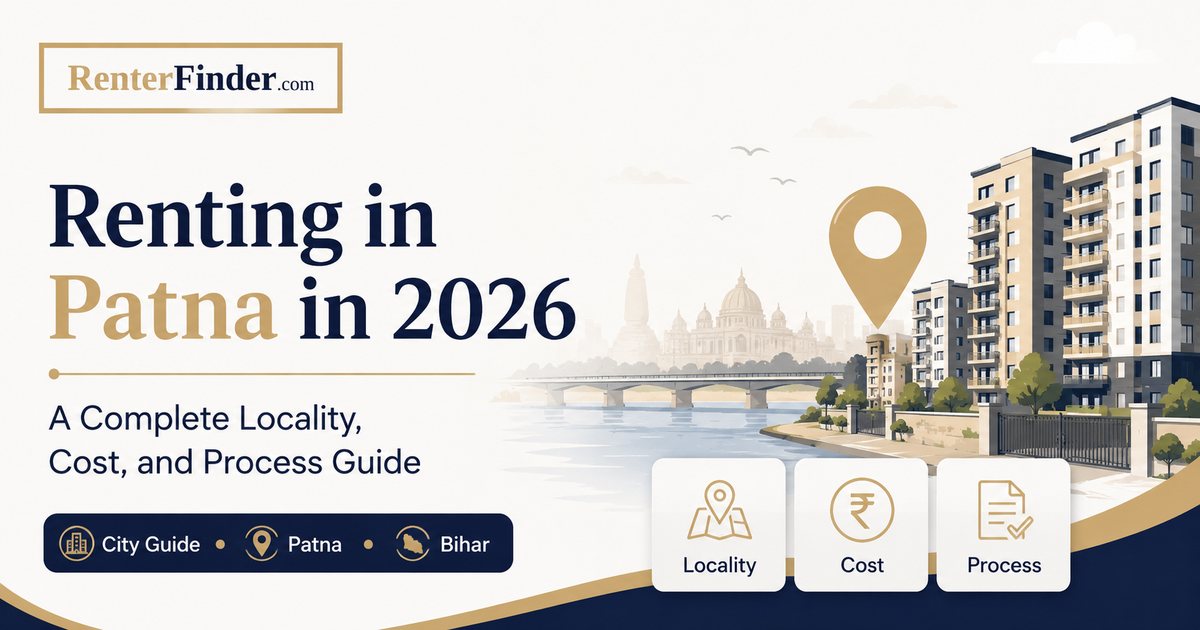 Patna cityscape in Bihar, India - 2026 rental guide covering Boring Road, Bailey Road, Kankarbagh, Danapur, and other prime localities for tenants in Patna.